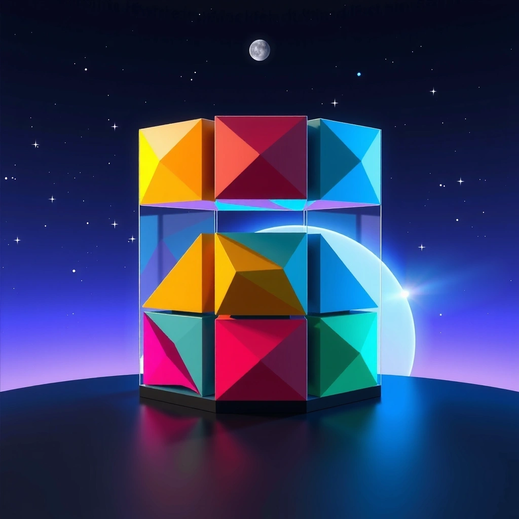 Puzzle Cosmos game mockup